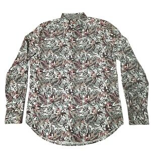 Robert Graham Men's Kuna Multicolor Paisley Long Sleeve Shirt Sz S Flip Cuff